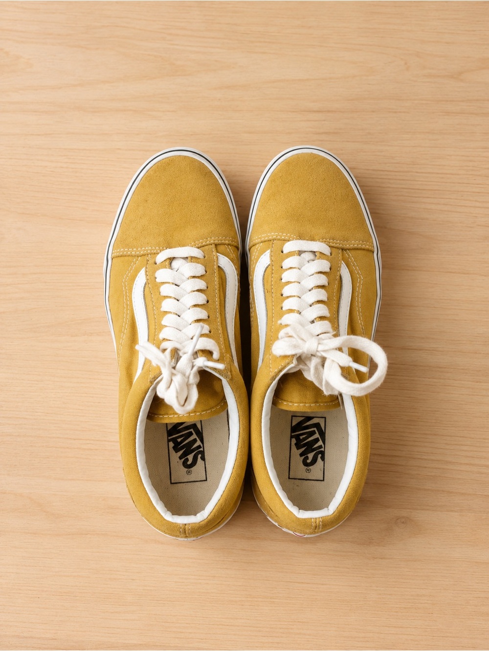 Vans Old Skool Suede Sneakers in Mustard Yellow - Picture 5 of 5
